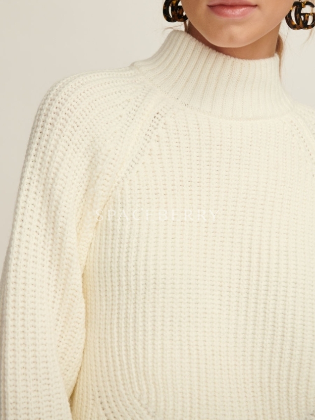 Женский вязаный свитер оверсайз, джемпер